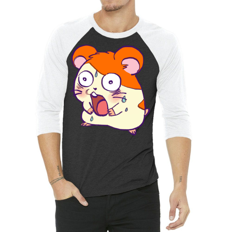 Shocked Hamtaro Meme Girl 3/4 Sleeve Shirt | Artistshot