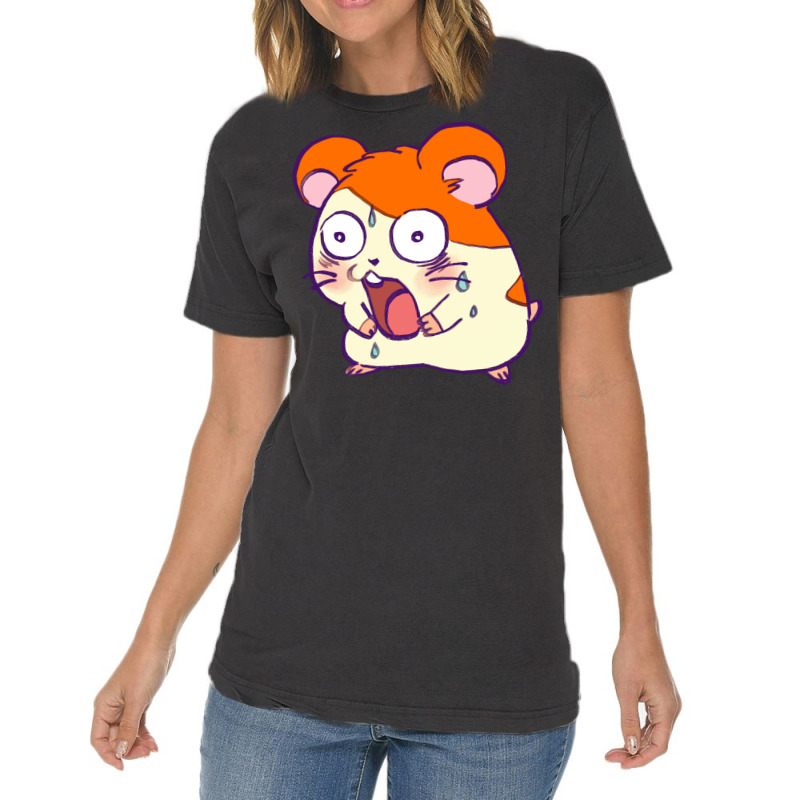 Shocked Hamtaro Meme Girl Vintage T-shirt | Artistshot