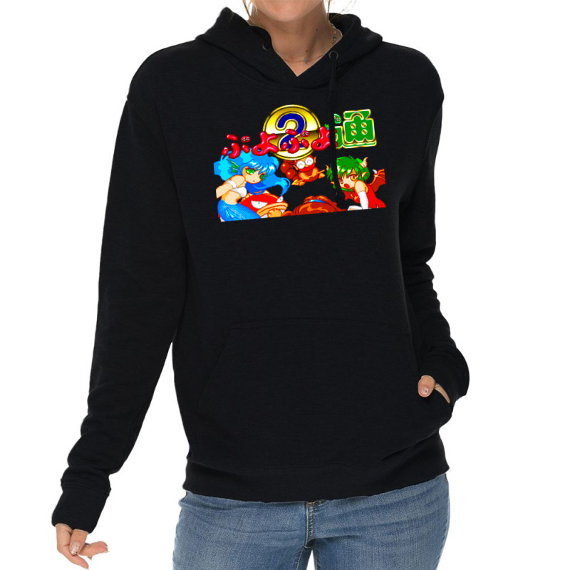 Puyo Puyo Tsu (mega Drive Title Screen) Lightweight Hoodie | Artistshot