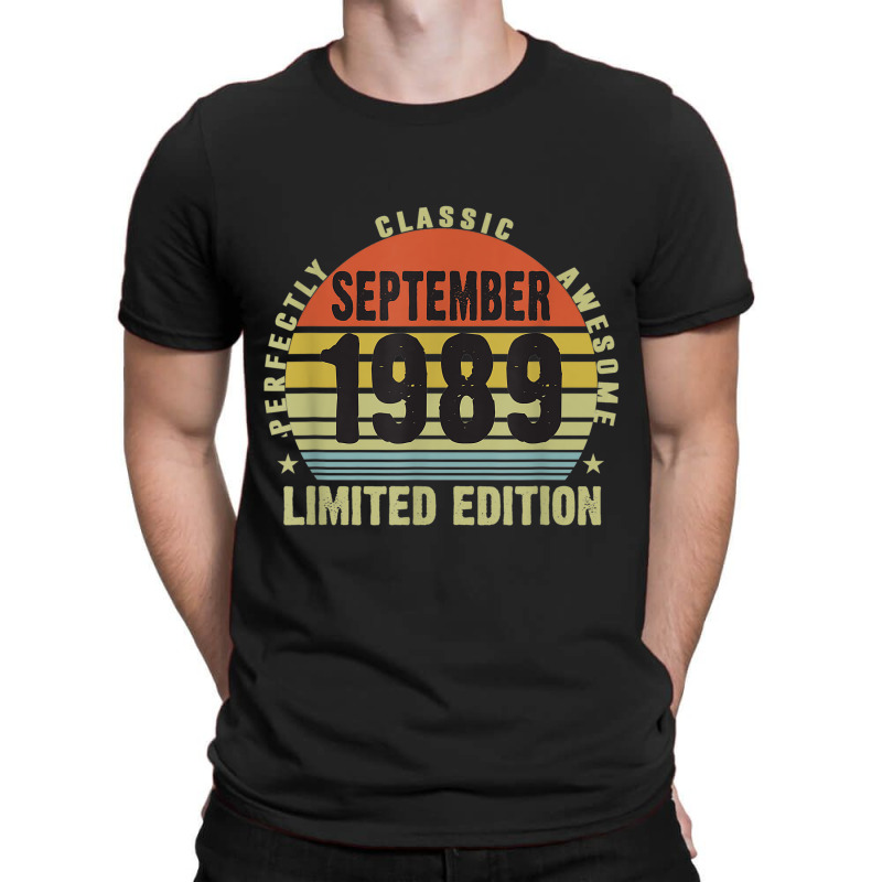 30th Birthday Limited Edition September 1989 T-Shirt by ALFREDMCGOWAN | Artistshot