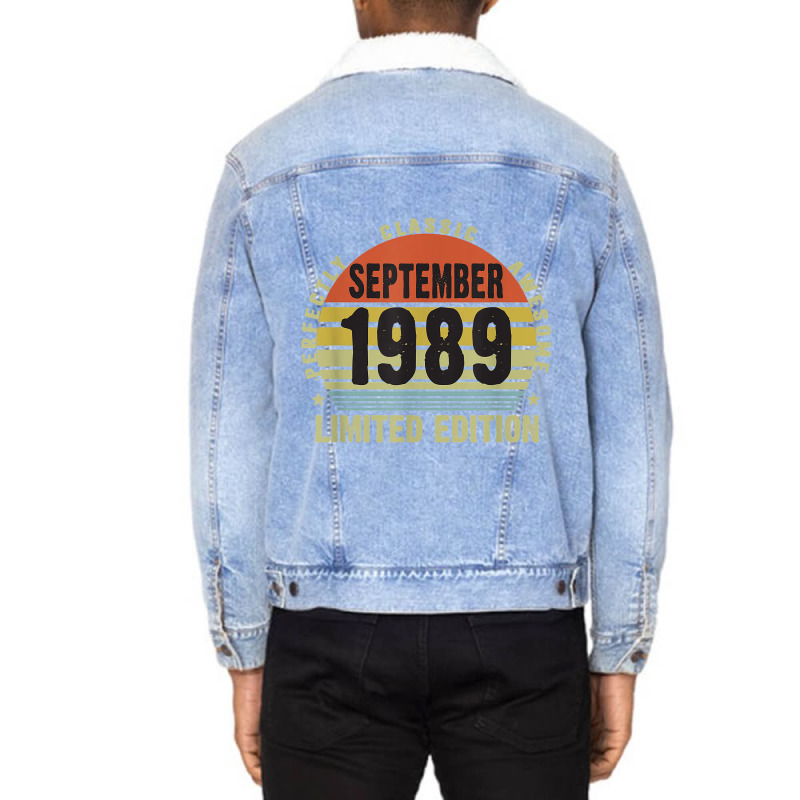 30th Birthday Limited Edition September 1989 Unisex Sherpa-Lined Denim Jacket by ALFREDMCGOWAN | Artistshot