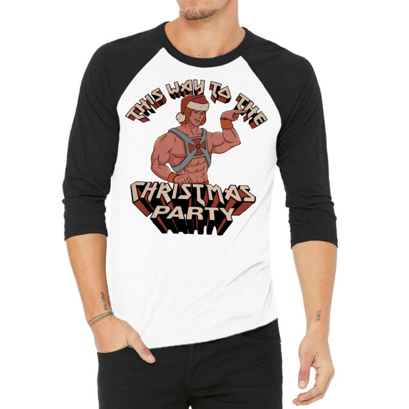 He Man Christmas Party 3/4 Sleeve Shirt | Artistshot