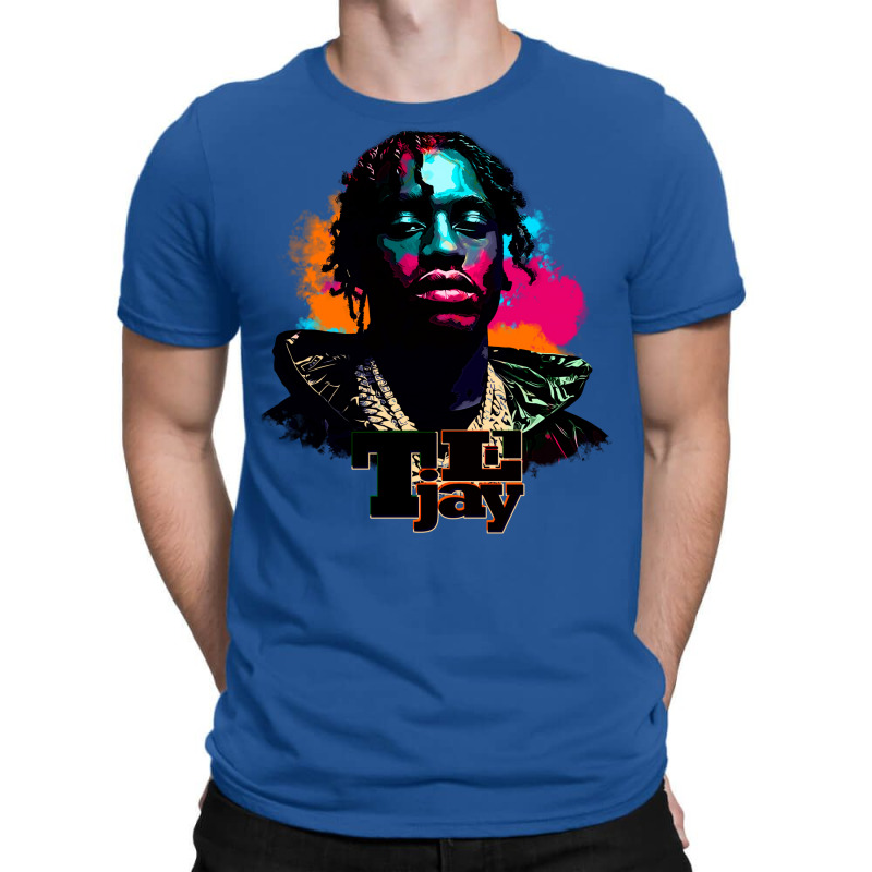 Lil Tjay Art Blue T-Shirt by shudoterika0 | Artistshot