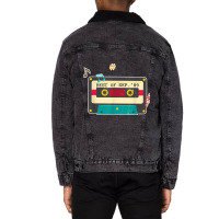 30th Birthday Mixtape Retro Cassette September 1989 Unisex Sherpa-lined Denim Jacket | Artistshot