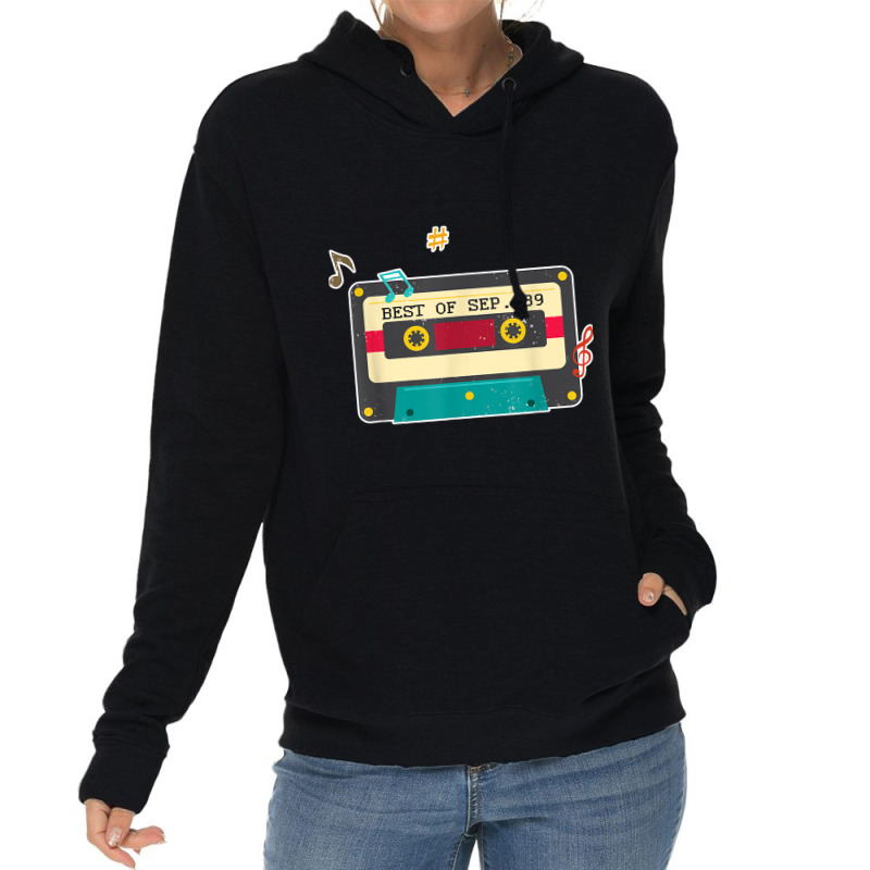 30th Birthday Mixtape Retro Cassette September 1989 Lightweight Hoodie by ALFREDMCGOWAN | Artistshot