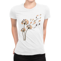 Chihuahua Dandelion Flower Fly Funny Dog Lover Long Sleeve T Shirt Ladies Fitted T-shirt | Artistshot