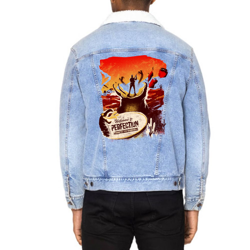 Graboids Unisex Sherpa-lined Denim Jacket | Artistshot