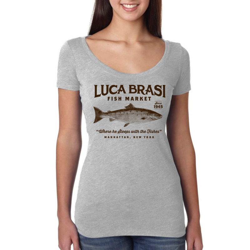 Luca Brasi Fish Market Travel Women's Triblend Scoop T-shirt by ablorheldorrq | Artistshot