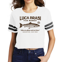 Luca Brasi Fish Market Travel Scorecard Crop Tee | Artistshot