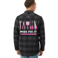 Miss Fix It Handy Women Diy Cool Flannel Shirt | Artistshot