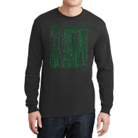 Limited Edition T-shirt  Black Matrix Green Code Long Sleeve Shirts | Artistshot