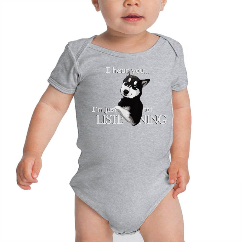 Siberian Husky Dog Shirt   Husky Shirt   Dog Lovers T Shirt Baby Bodysuit by atereabag | Artistshot