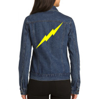 Lightning Bolt Ladies Denim Jacket | Artistshot