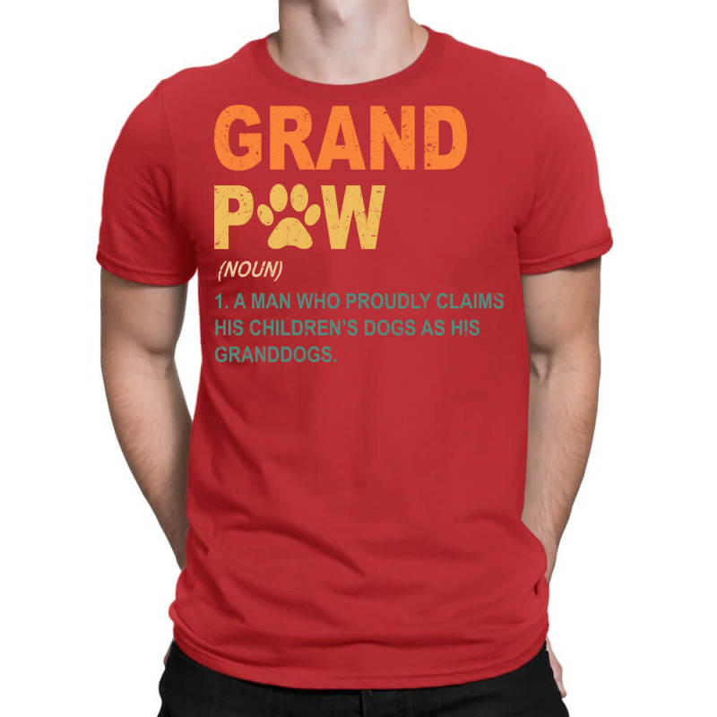 Funny Best Dog Grandpa Ever Grandpaw Apparel Retro Grand Paw Nature T-shirt | Artistshot