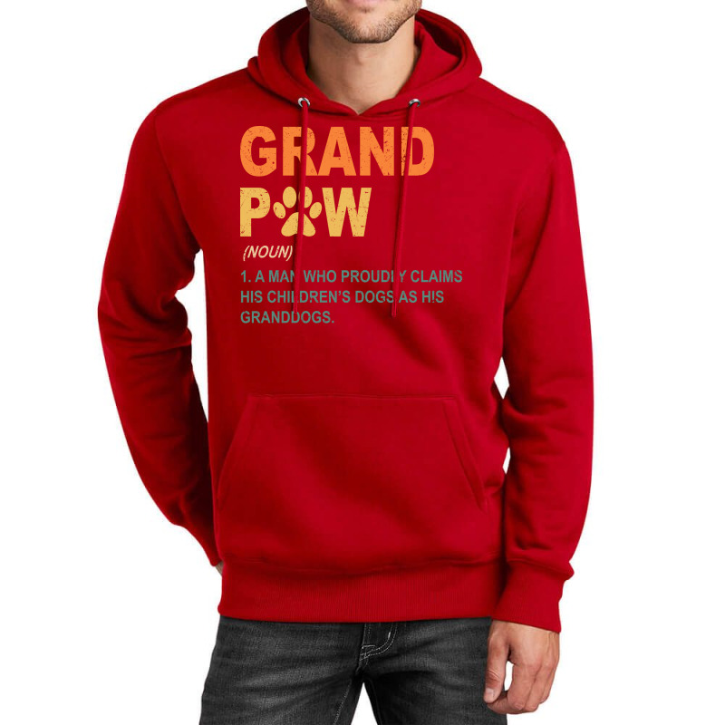 Funny Best Dog Grandpa Ever Grandpaw Apparel Retro Grand Paw Nature Unisex Hoodie | Artistshot