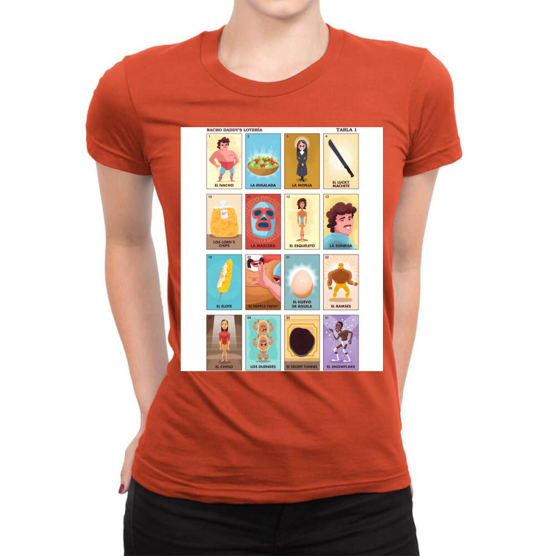 Nacho Daddys Lotera Hipster Ladies Fitted T-Shirt by djorkyahouao | Artistshot