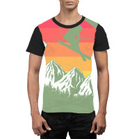 Vintage Alpine Skiing Love Graphic T-shirt | Artistshot