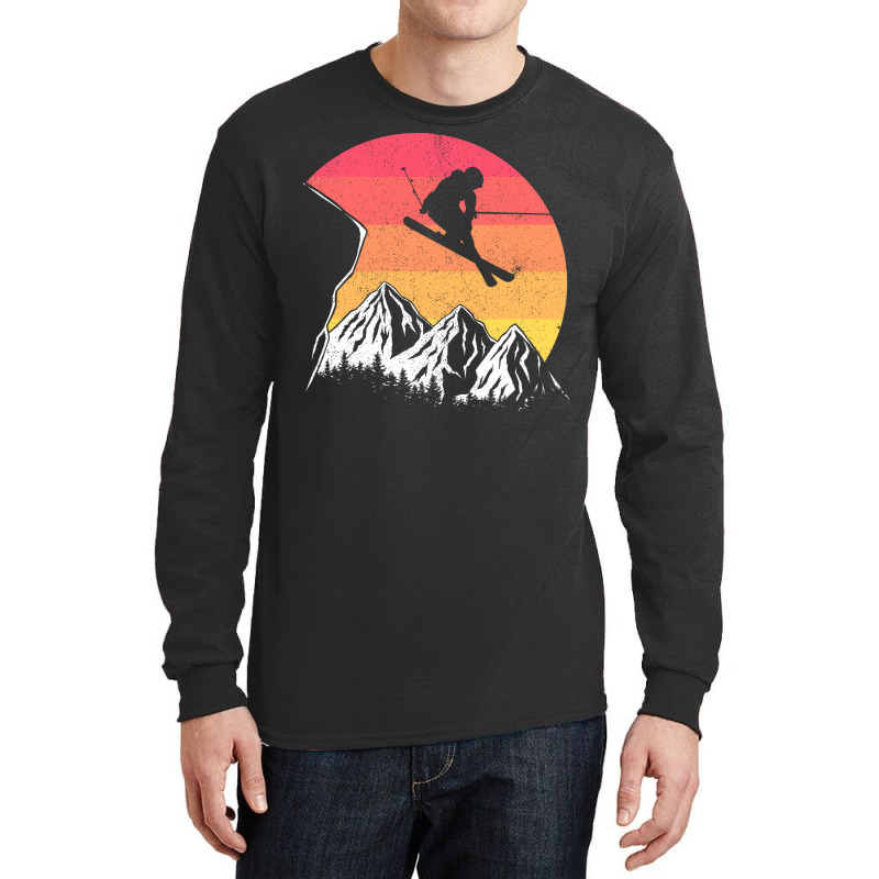 Vintage Alpine Skiing Love Long Sleeve Shirts | Artistshot