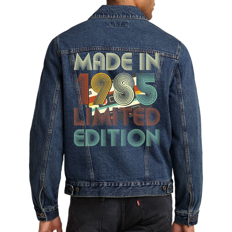 1985 Limited Edition Red Men Denim Jacket | Artistshot