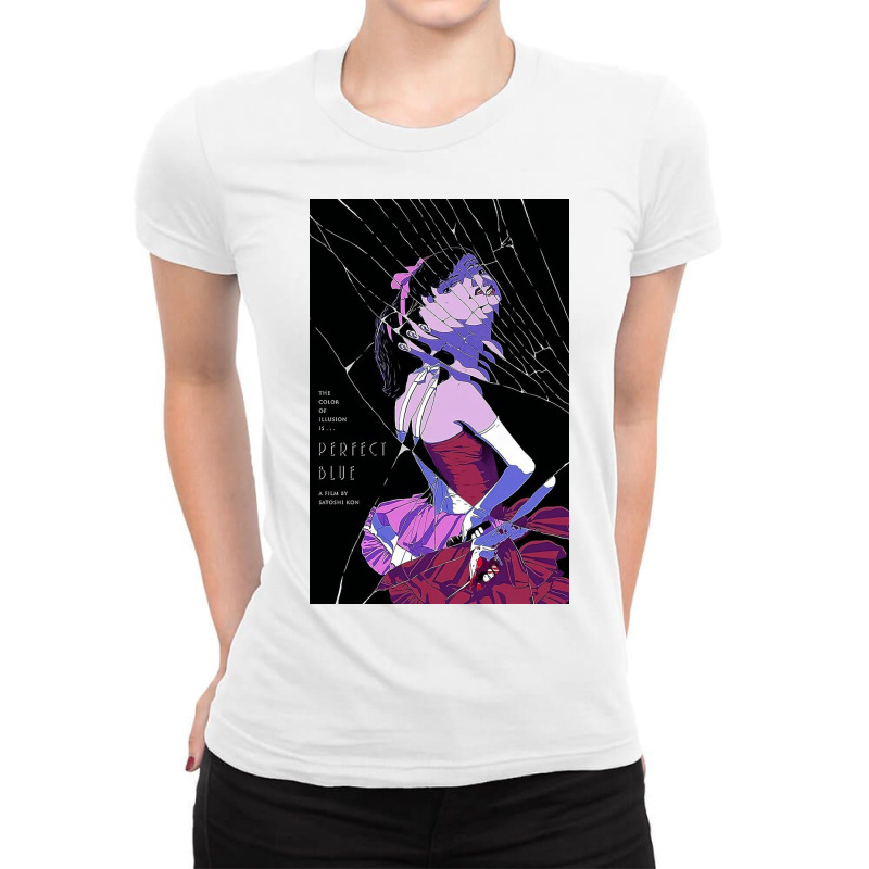 Perfect Blue Poster Ladies Fitted T-Shirt by hattieholt | Artistshot