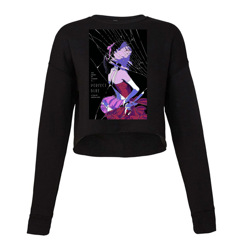 Perfect Blue Poster Cropped Sweater by hattieholt | Artistshot