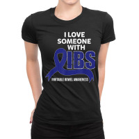 I Love Someone With Ibs Irritable Bowel Syndrome Valentines T Shirt Ladies Fitted T-shirt | Artistshot