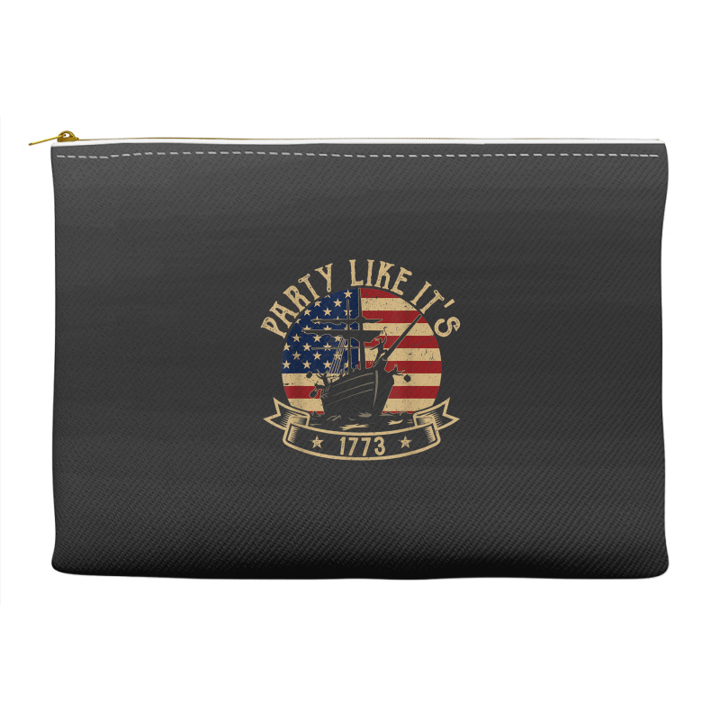 Party Like It's 1773 Funny Us History Boston Tea Vintage Accessory Pouches | Artistshot