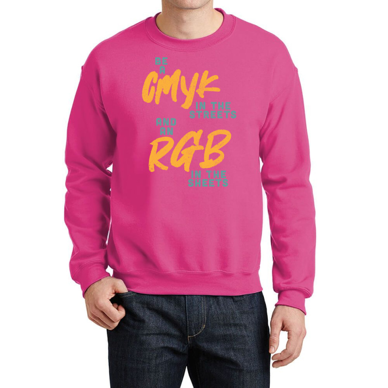 Cmyk In The Streets Cute Crewneck Sweatshirt by schalforlays | Artistshot