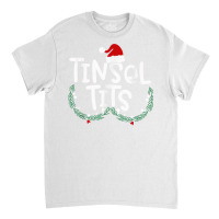 Tinsel Tits And Jingle Balls Funny Matching Christmas Couple Hippie Classic T-shirt | Artistshot