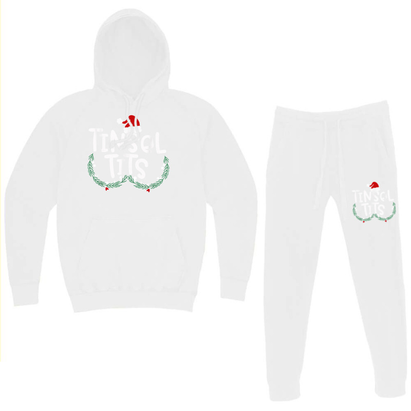 Tinsel Tits And Jingle Balls Funny Matching Christmas Couple Hippie Hoodie & Jogger Set | Artistshot