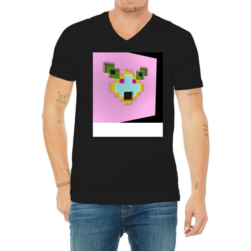 3d Face Summer V-Neck Tee by cunodemskap | Artistshot