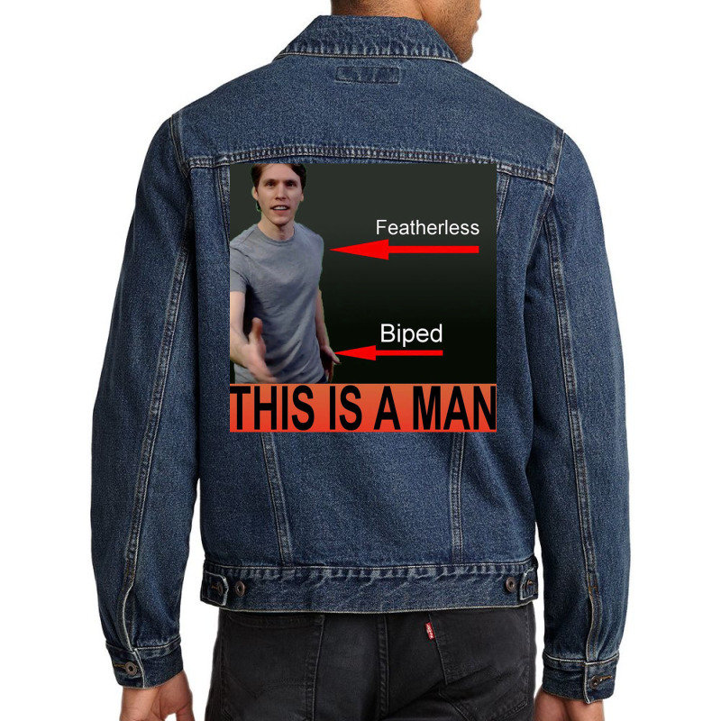 Jerma985 Is A Man Men Denim Jacket | Artistshot