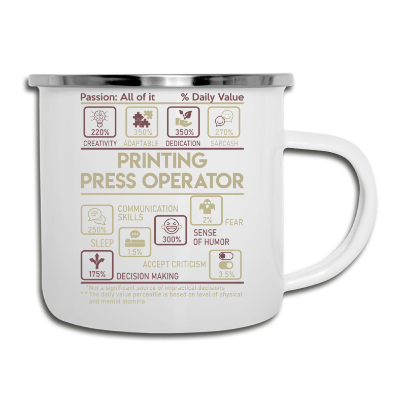 Printing Press Operator T  Multitasking Daily Value Gift Item Tee Camper Cup | Artistshot