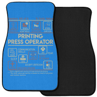 Printing Press Operator T  Multitasking Daily Value Gift Item Tee Front Car Mat | Artistshot