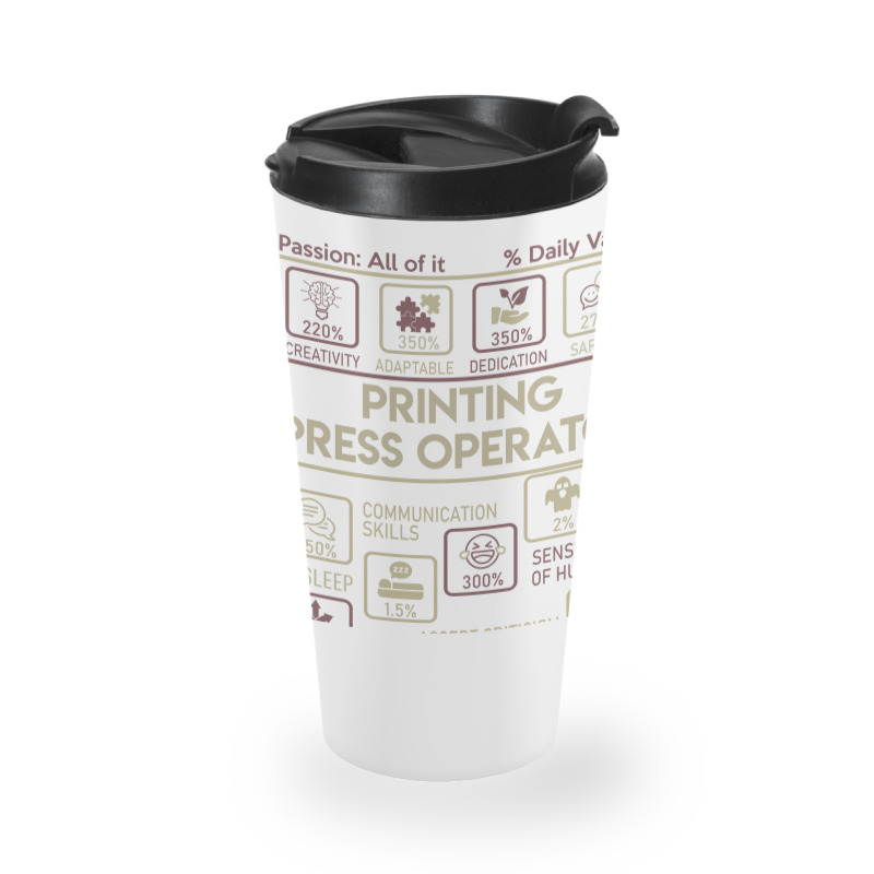 Printing Press Operator T  Multitasking Daily Value Gift Item Tee Travel Mug | Artistshot