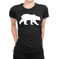 Walking Polar Bear  Copy Ladies Fitted T-shirt | Artistshot