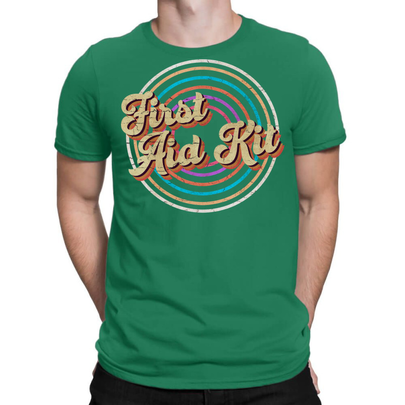 Vintage Circle Line Color First Aid Kit Trending T-shirt | Artistshot