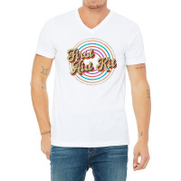 Vintage Circle Line Color First Aid Kit Trending V-neck Tee | Artistshot