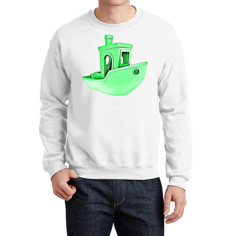 A Benchy 3d Printer For The Maker Stars Crewneck Sweatshirt by samjiemineef | Artistshot