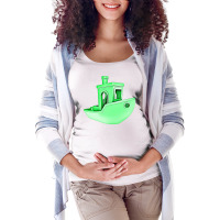 A Benchy 3d Printer For The Maker Stars Maternity Scoop Neck T-shirt | Artistshot