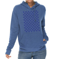 Love Heart In Blue Color Pattern Blue Lightweight Hoodie | Artistshot