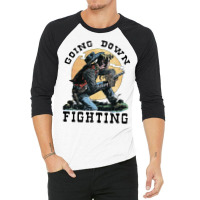 Going Down Fighting Like Jesse James Stars 3/4 Sleeve Shirt | Artistshot