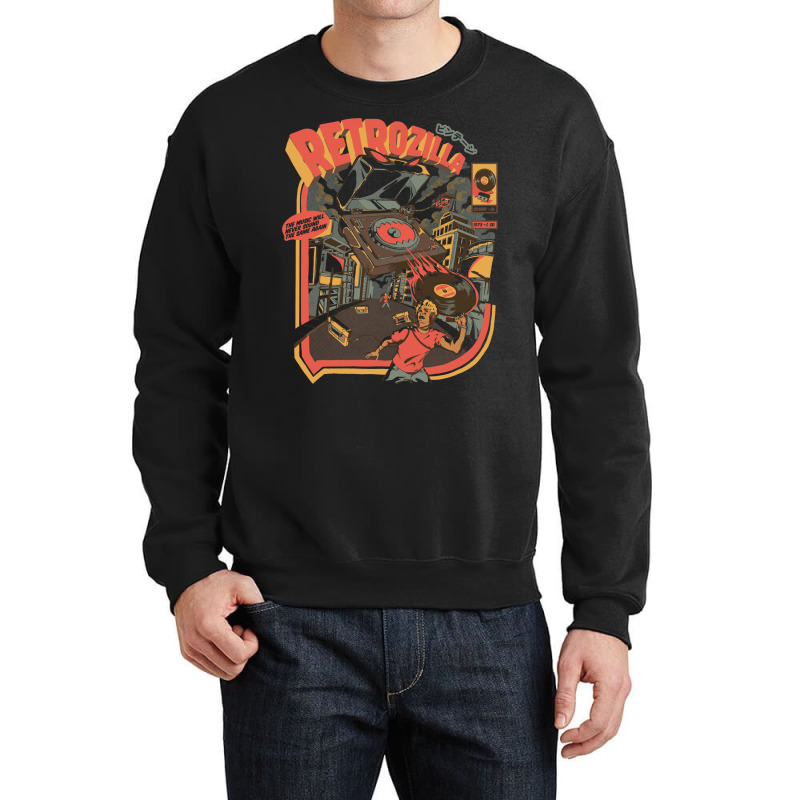 Retro Soundzilla Crewneck Sweatshirt | Artistshot