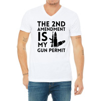 2nd Amendment Music Love V-neck Tee | Artistshot