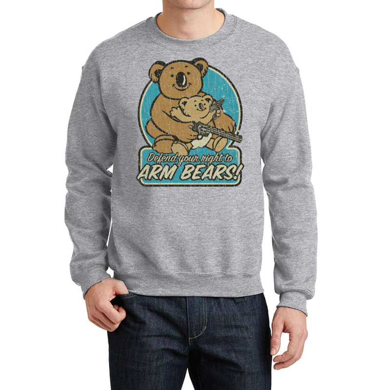 Defend Your Right To Arm Bears 1998 Humor Crewneck Sweatshirt by oskenhebaap | Artistshot