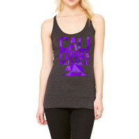 California Republic Bear (juicy Purple Version) Racerback Tank | Artistshot