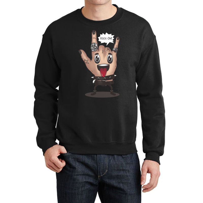 Rock On! Crewneck Sweatshirt | Artistshot