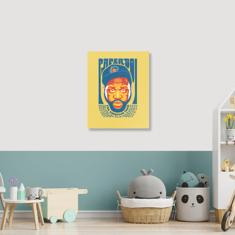 Paper Boi The European Tour Humor Portrait Canvas Print | Artistshot