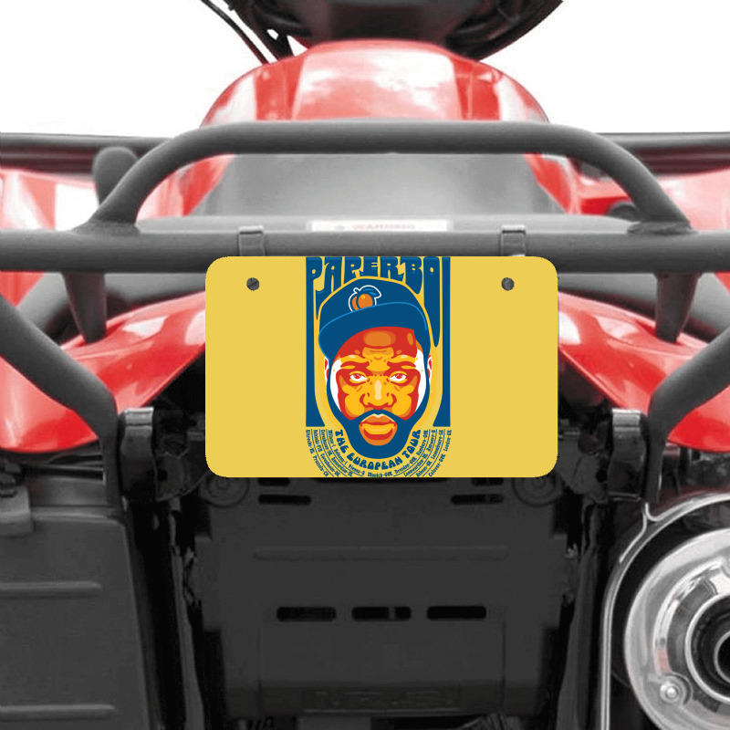 Paper Boi The European Tour Humor Atv License Plate | Artistshot