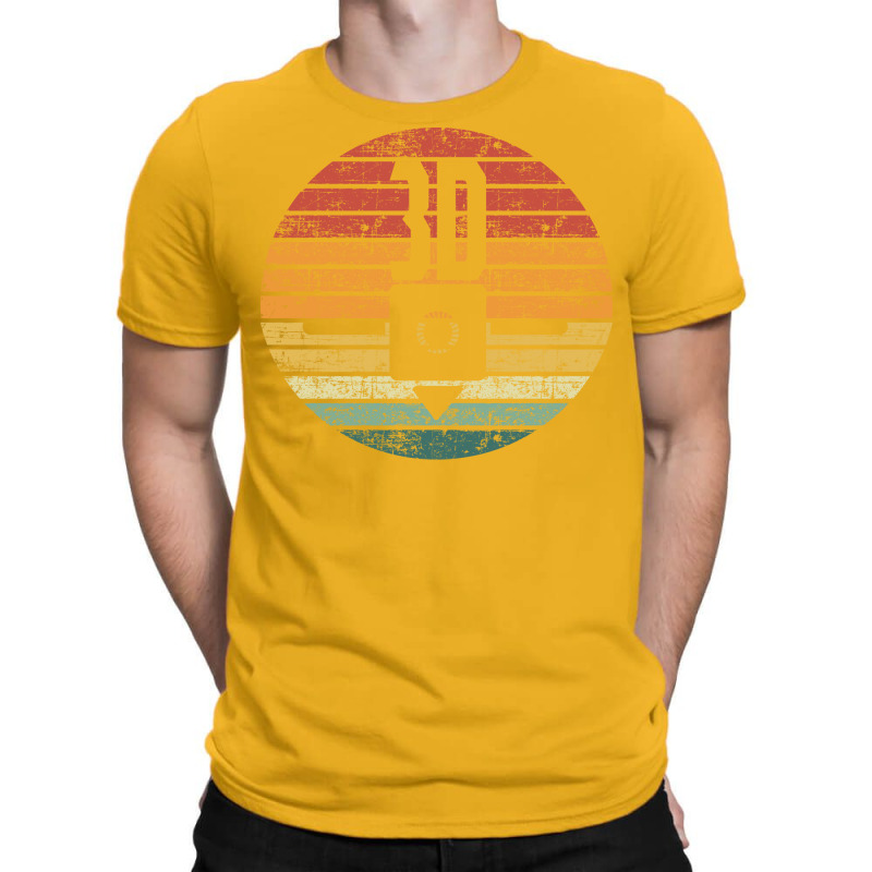 Distressed Vintage 3d Printer Sunset For The Maker Quote Boy T-shirt | Artistshot